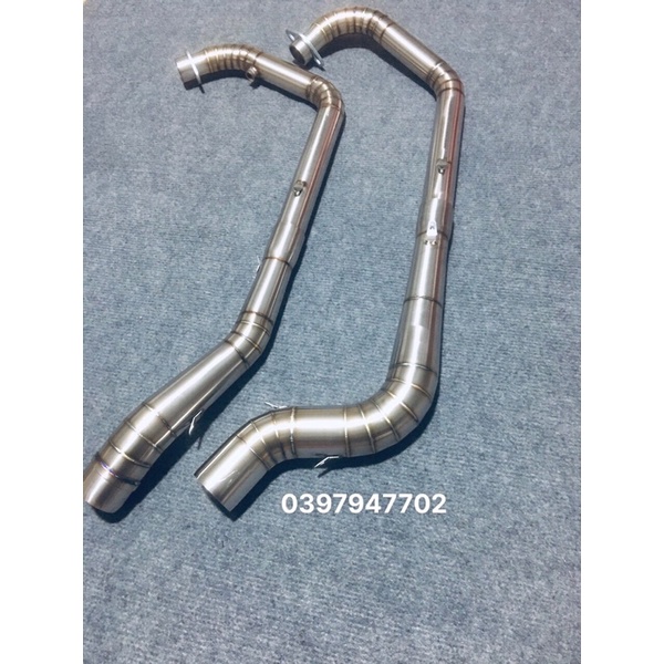 Cổ 2 Khúc Gắn Lon Pô Độ 38-42-51 Dành Cho Exciter150 ,135 Winner , Satria , Sonic