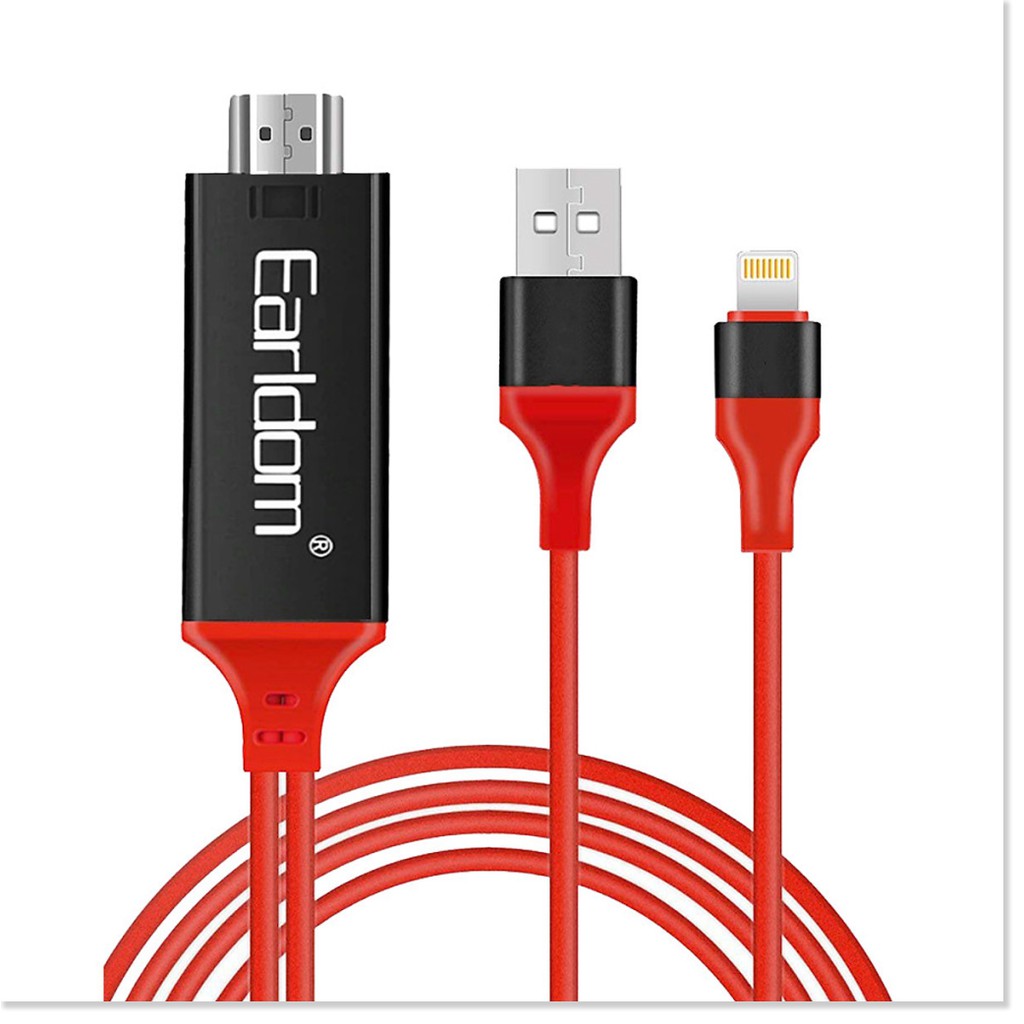Cáp Earldom MHL Lightning to HDMI cho iPhone iPad - Hàng Nhập Khẩu