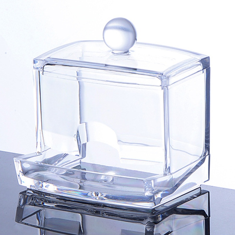Hộp Đựng Bông Tẩy Trang Bằng Acrylic Tiện Dụng