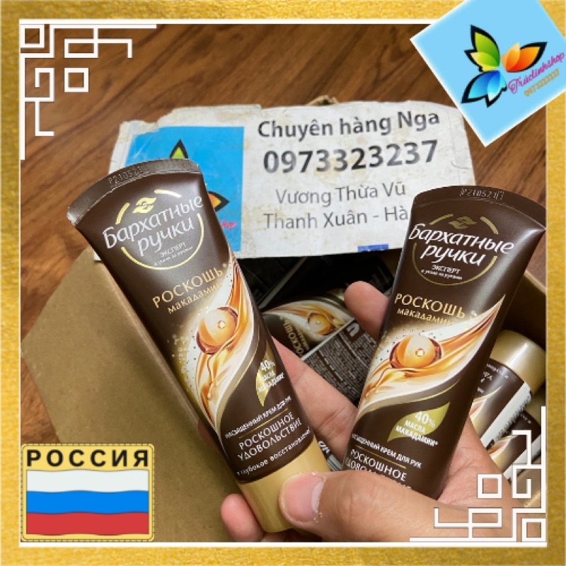 Kem tay lụa Nga maca luxury silky hands cho tay mềm mại 80ml