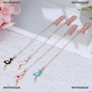 Bookmark Kim Loại Hình Chim Hồng Hạc Dễ Thương