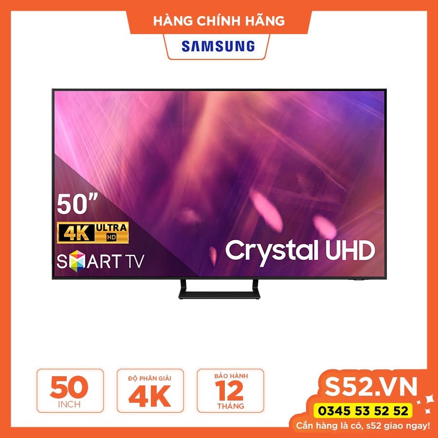 Smart Tivi Samsung Crystal UHD 4K 50 inch UA50AU9000KXXV