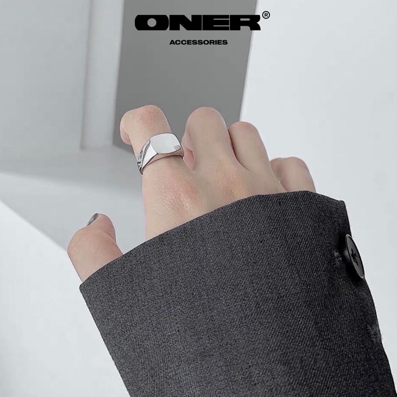 Nhẫn ONER Bạc 925 "Square Ring" ( Bảo Hành Bạc 1 Năm )