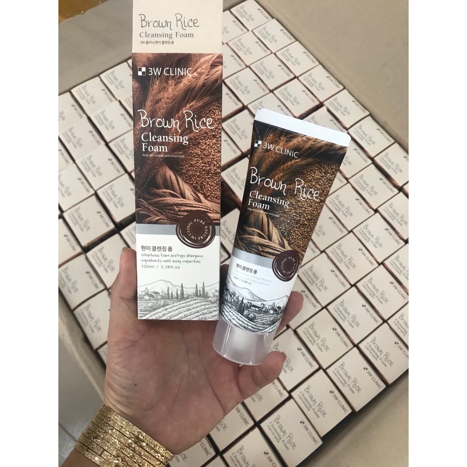 Sữa rửa mặt 🎀🎀FREE SHIP🎀🎀 sữa rửa mặt trà xanh 3w clinic trắng da ngăn ngừa mụn hiệu quả