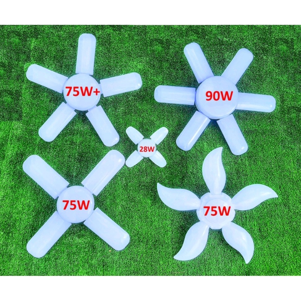 Đèn Led Hình Cánh Quạt Các Loại 4 đến 6 Cánh 28W 75W 90W Siêu Sáng Tiết Kiệm Điện