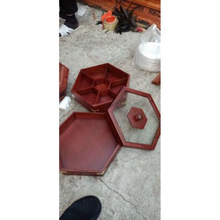 khay bánh kẹo 2 tầng