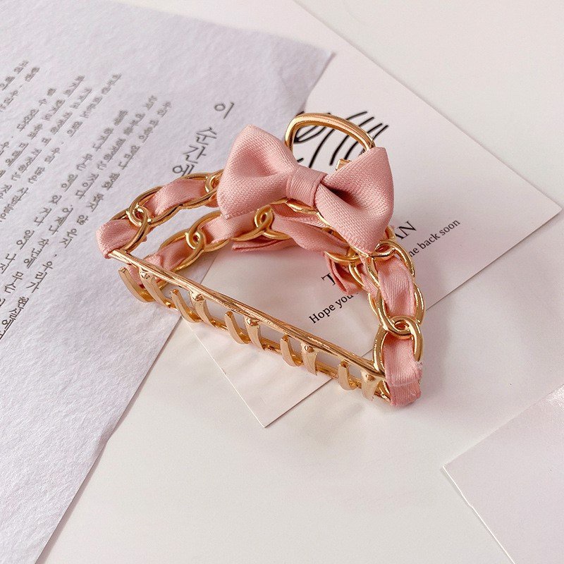 Kẹp tóc càng cua Hàn Quốc nữ đẹp hottrend kim loại cỡ size lớn iLita cặp búi tóc dễ thương cào 10 răng, 14 răng
