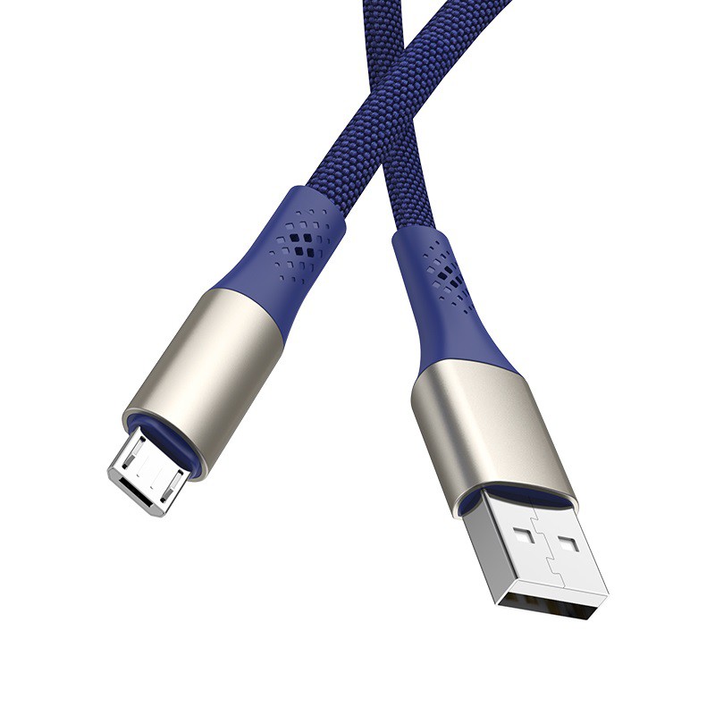 Cáp Sạc MICRO USB Borofone BU7 Dài 1.2M Dây Dù Cho Android - BH 12 Tháng 1 đổi 1 (MÀU SẮC NGẪU NHIÊN) - Hưng Long PC
