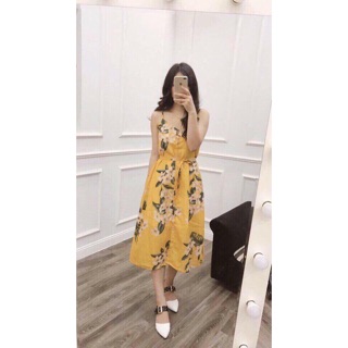 Đầm maxi hoa 2 dây siêu xinh
