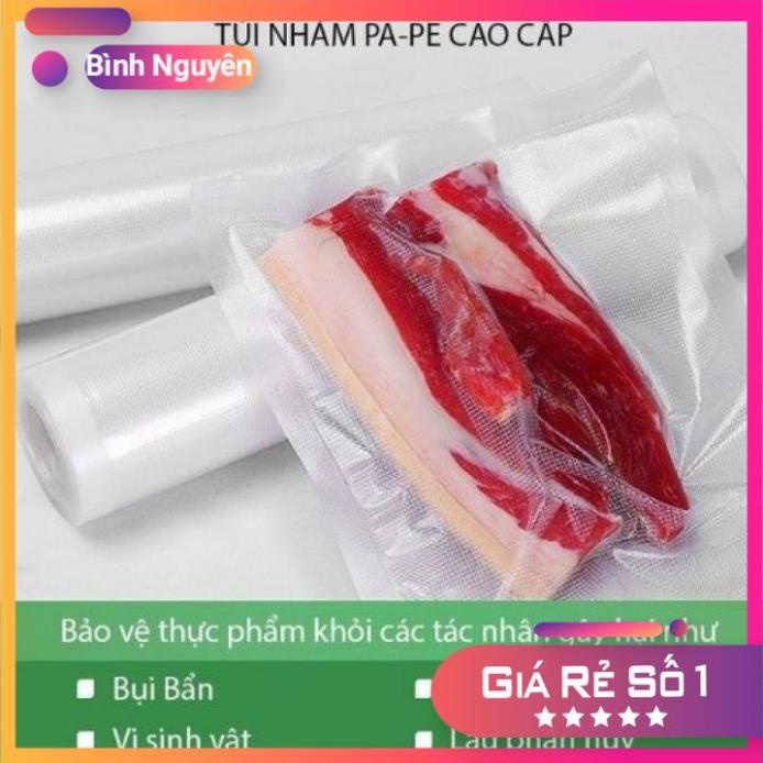 Túi Hút Chân Không - Bao Ép Chân Không 1 Mặt Nhám Bảo Quản Thực Phẩm Chuyên Dụng Cho Máy Hút Chân Không Mini