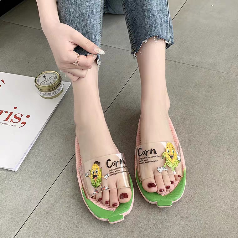 Dép nữ bắp ngô siêu hot 2020 HAPU 3 màu