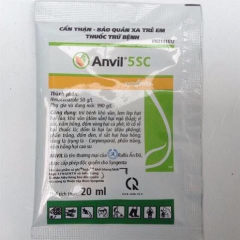 Thuốc trị nấm, đốm đen, rỉ sắt cây trồng - Anvil 5SC 20ml