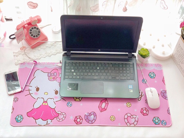 Tấm lót trải bàn phím, laptop, ipad Hello Kitty