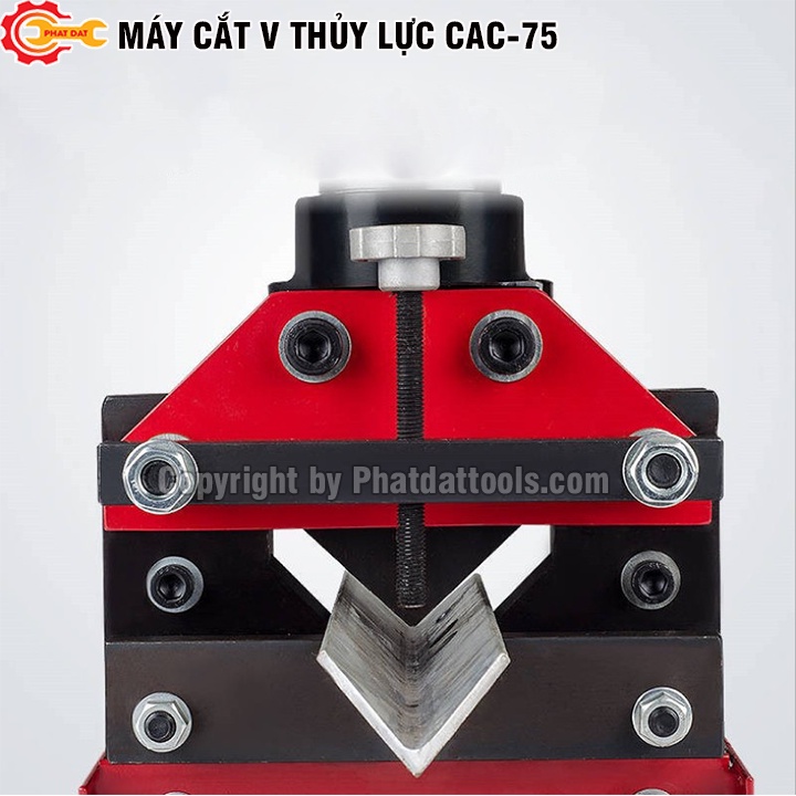 Máy cắt sắt V thủy lực CAC75 - Cắt dày 7mm - Bảo hành 6 tháng
