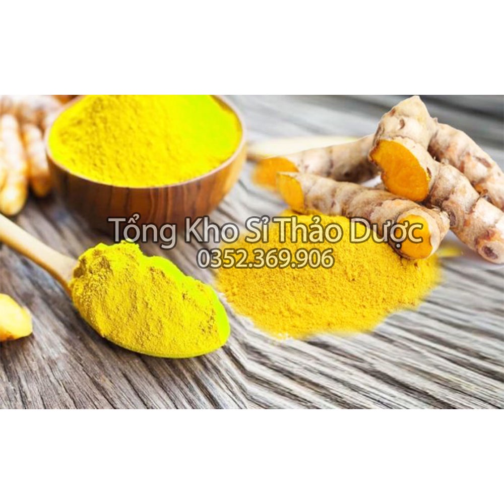 Tinh bột nghệ vàng 100g (hỗ trợ tiêu hóa, giảm đau dạ dày, bột đắp mặt làm đẹp)