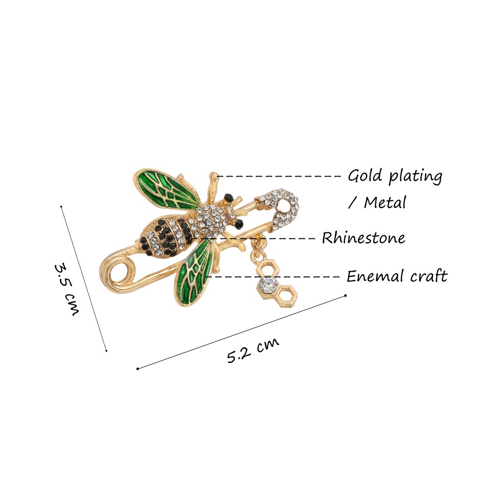 Ghim Cài Áo Hình Chú Ong Phong Cách Retro Thời Trang Cho Nam Nữ