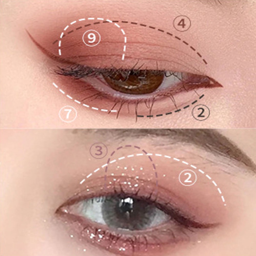 Bảng Phấn Mắt Chín Màu Tông Đất Lấp Lánh Và Lì