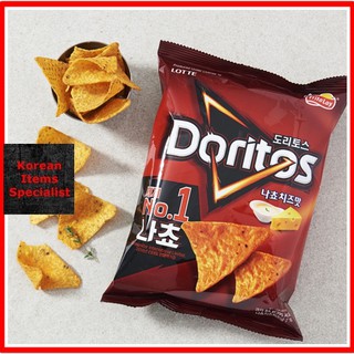 Snack vị gà nướng doritos lotte đen 84 gam vị phô mai nacho 롯데 도리토스 나쵸 84g