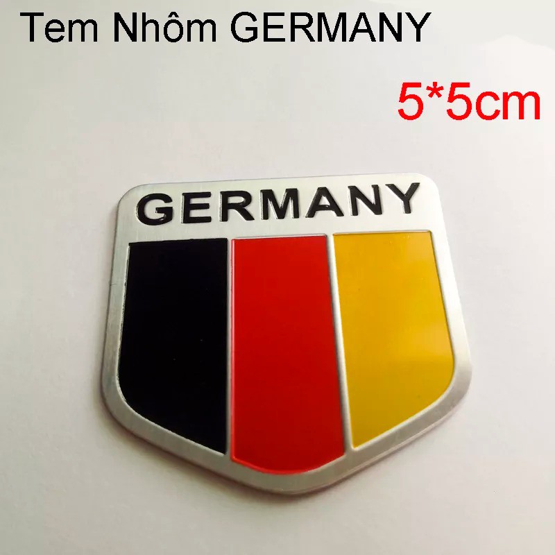 Tem nhôm dán xe GERMANY JH007