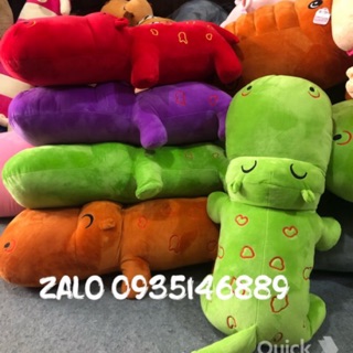 Gối ôm Hà mã dài 80cm khi đã nhồi gòn