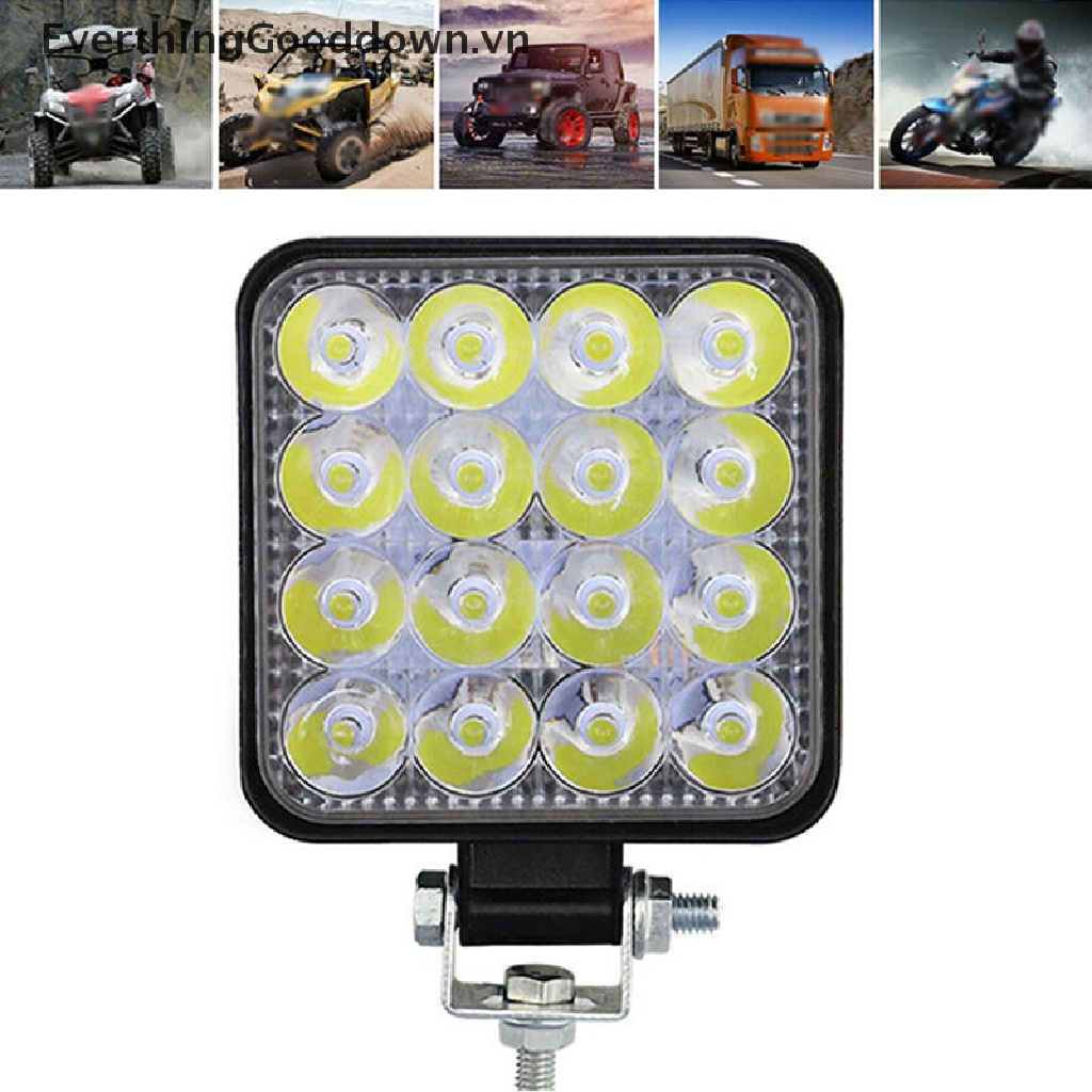 Everthinggooddown Đèn Led Sương Mù 48W 16 Bóng 12V / 24V Dành Cho Ô Tô