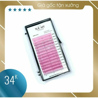 Hồng nhạt - mi lụa màu classic 0.07 mix size
