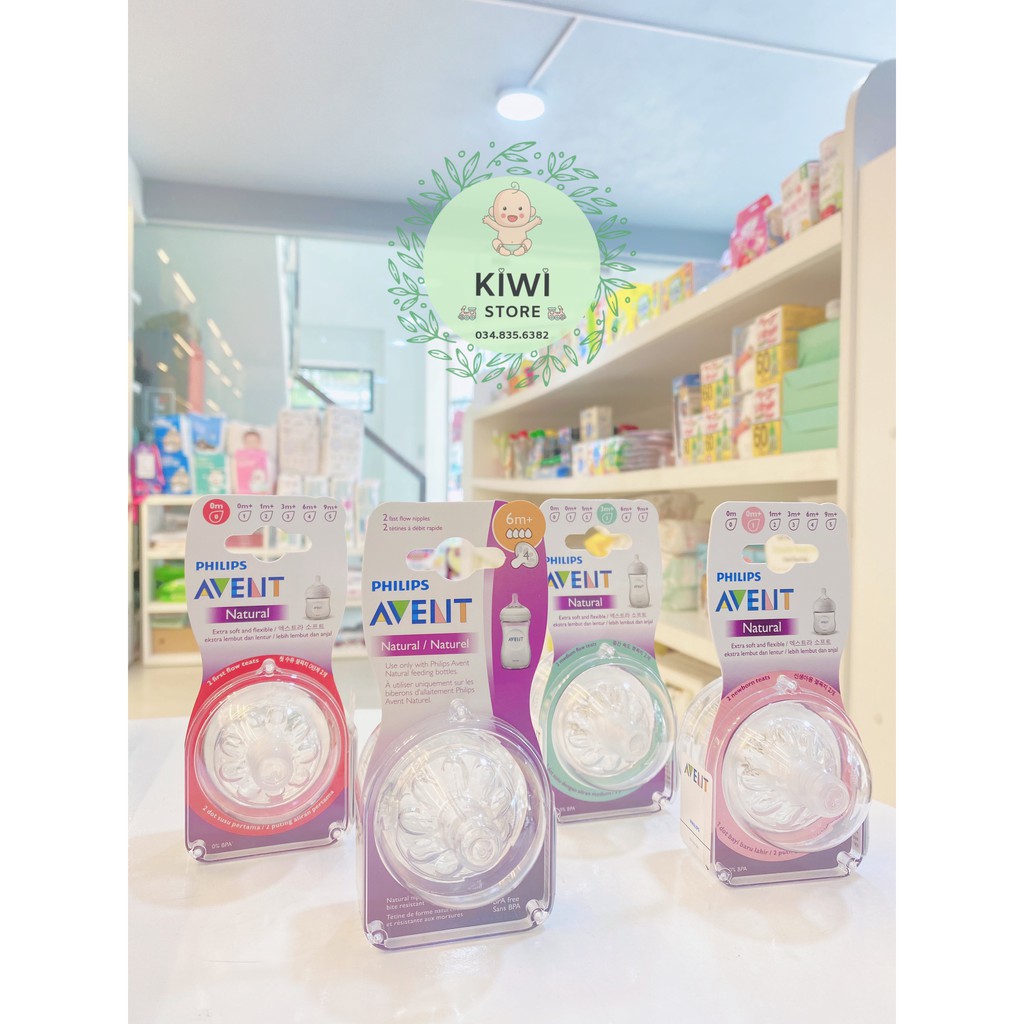 Núm ti Avent Natural cổ rộng các size
