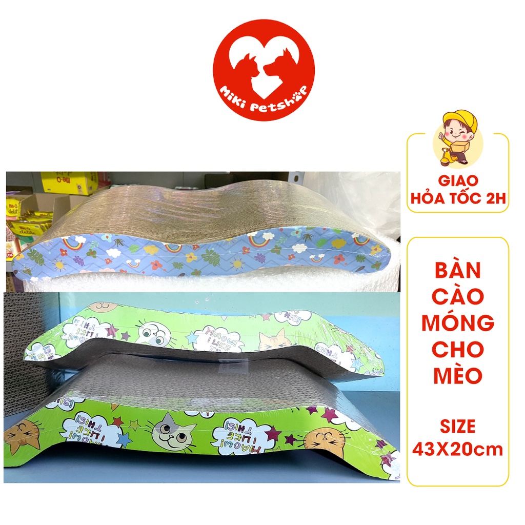 Bàn Cào Móng Cho Mèo Loại Tốt 43x20cm - Miki Petshop