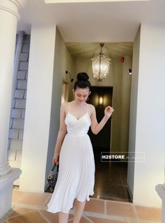 ĐẦM MAXI LỤA CHÂN PLI