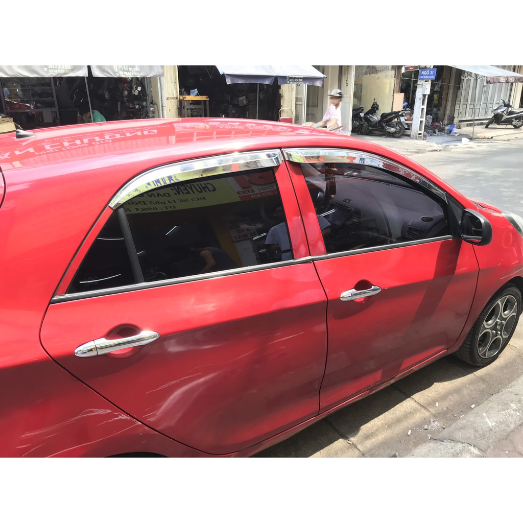 Vè che mưa Kia Morning 2012-2019 mạ cao cấp Auto Clover