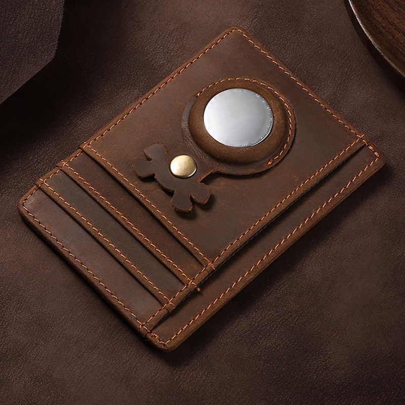 Ví Da Pu Dáng Ngắn Có Ngăn Đựng Thẻ Thời Trang Cho Nam Nữ