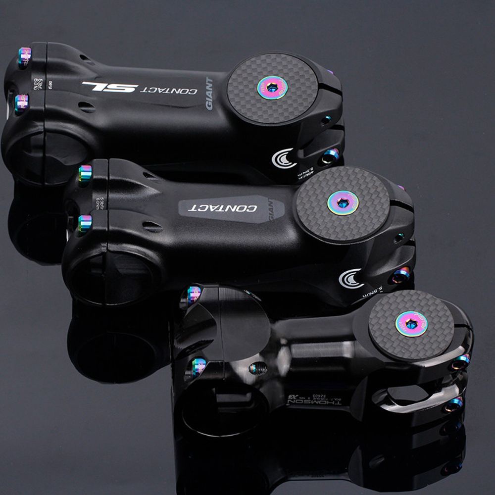 Nắp Đậy Cổ Xe Đạp Bằng Sợi Carbon Chống Bụi 28.6mm Kèm Ốc Vít Titan