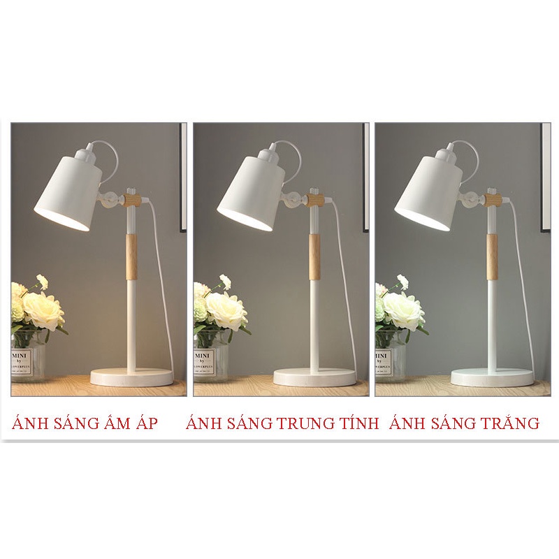 Đèn Học, Đèn bàn học ☀️Chống cận☀️ FDB01 kiểu dáng sang trọng, chống lóa mắt, tiết kiệm điện + Bóng đèn