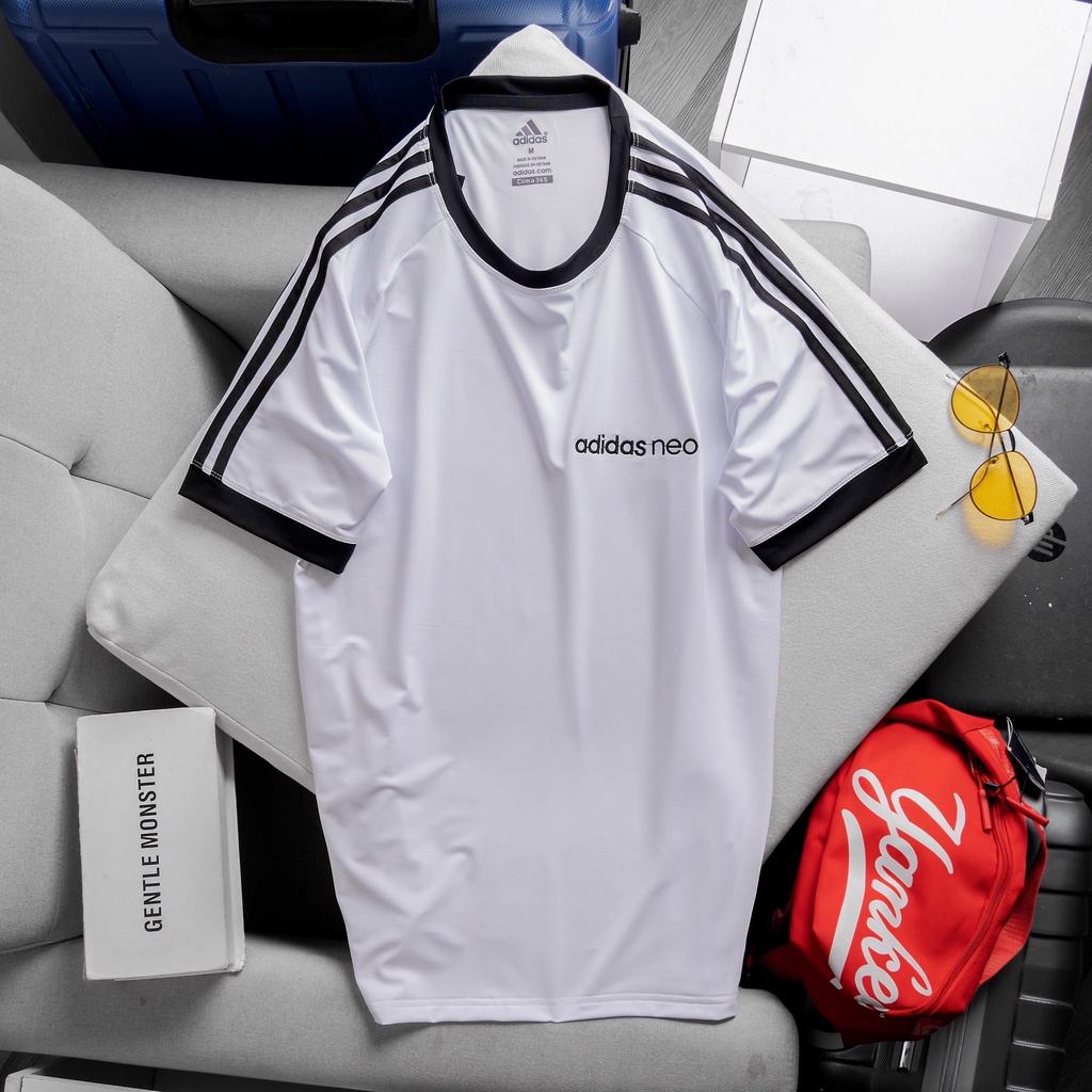 Áo Adidas tay ngắn logo thêu NEO trước Ngực