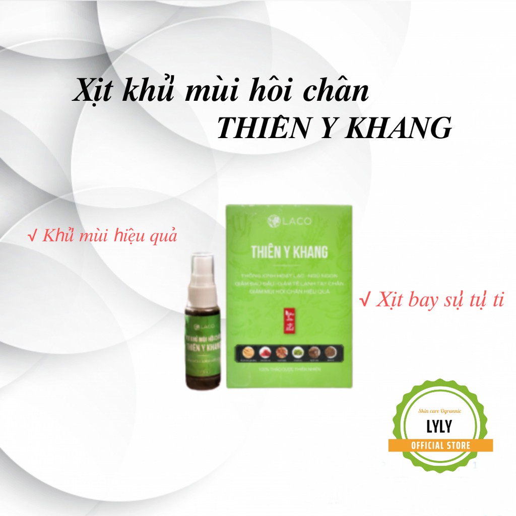 XỊT KHỬ MÙI HÔI CHÂN THIÊN Y KHANG