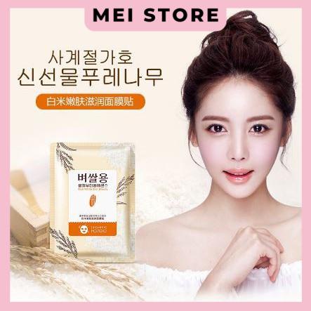 Mặt Nạ Gạo Trắng [3 Lớp Cotton] ROREC White Rice Mask - Mask Nội Địa Trung Bioaqua