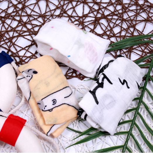 Set 3 khăn sữa Muslin 100% sợi tre cho bé