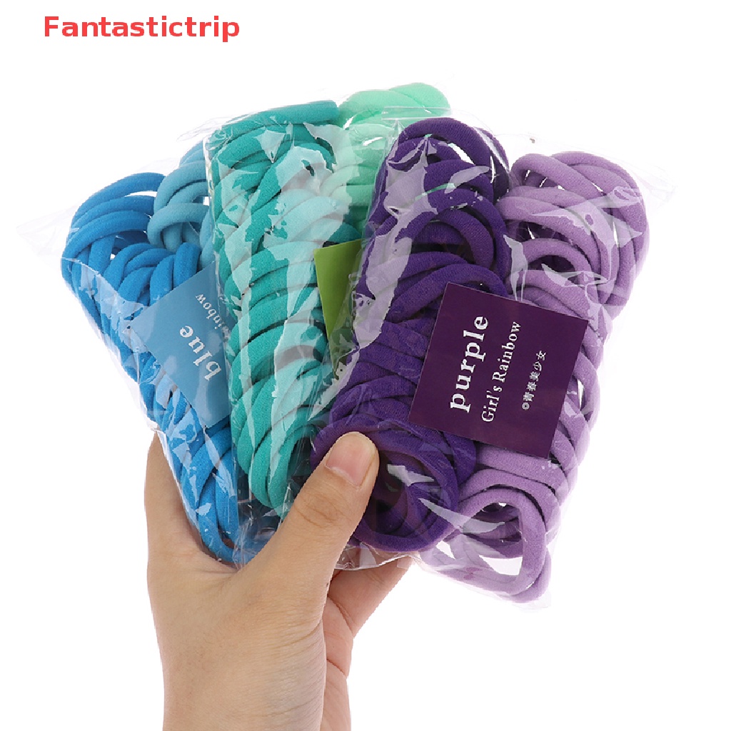 Set 50 Dây Buộc Tóc Co Giãn Mềm Mại Cho Nữ