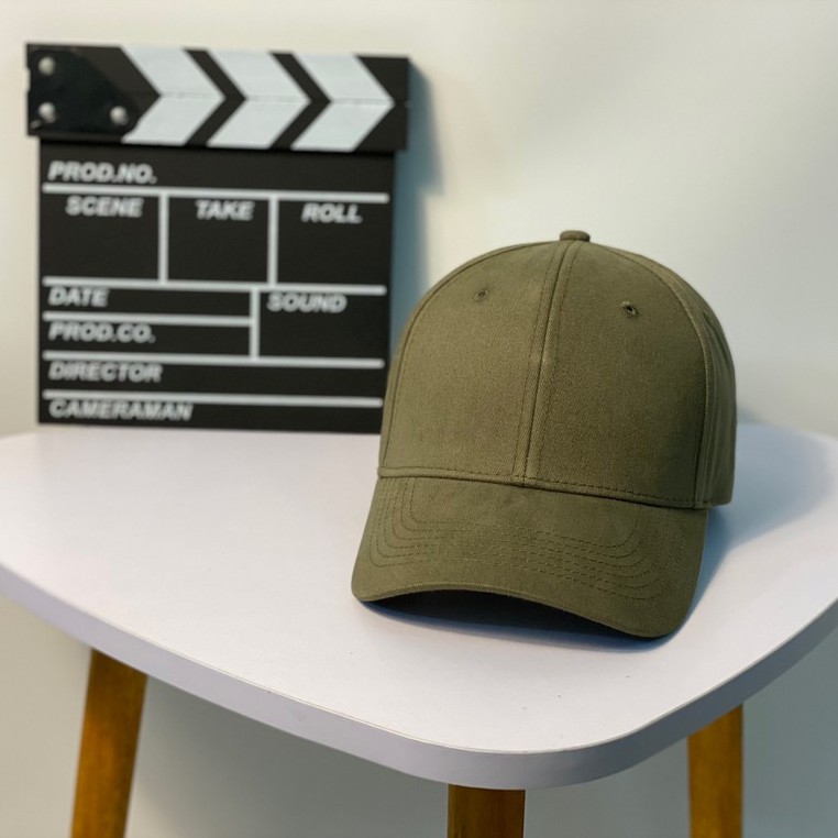 Mũ lưỡi trai, Nón kết xuất khẩu Zeni Store trơn màu rêu Siêu HOT Freeship, Full Hộp