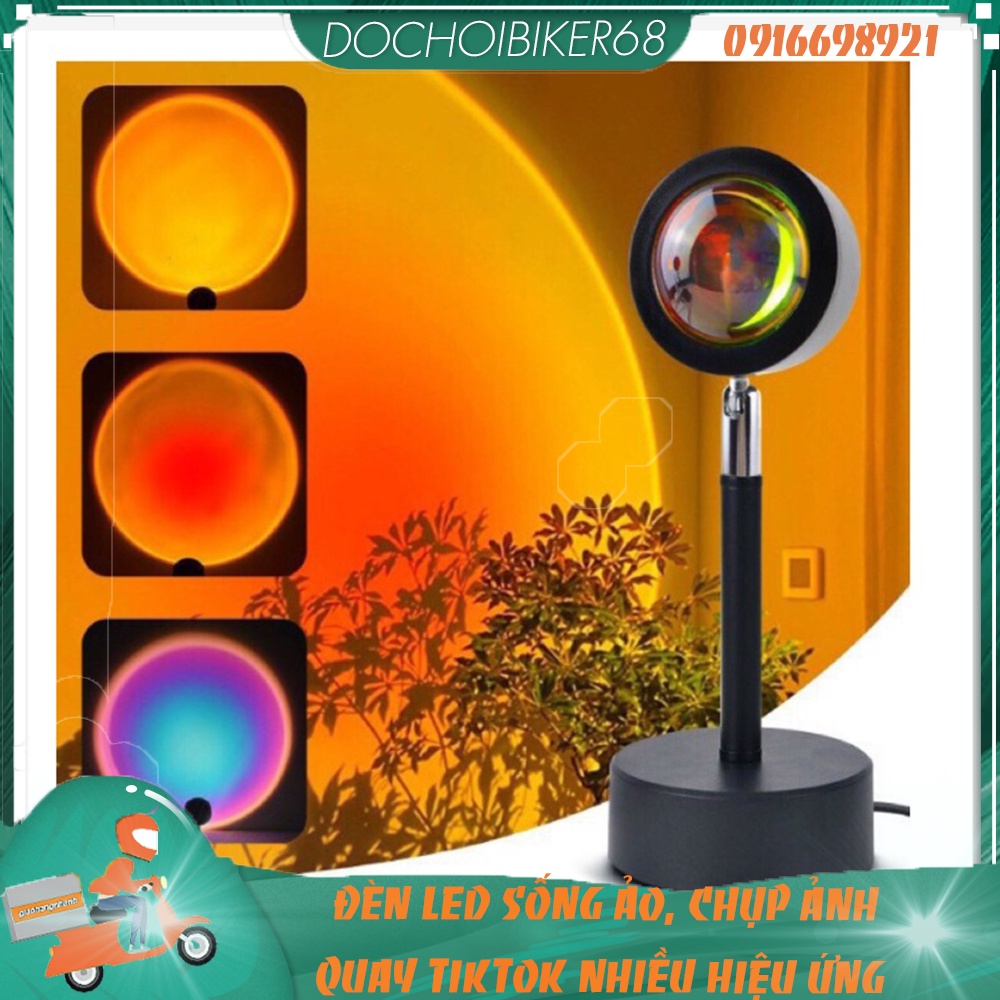Đèn led sống ảo, chụp ảnh, quay tik tok hiệu ứng cầu vồng, mặt trời, hoàng hôn đỏ cực đẹp...