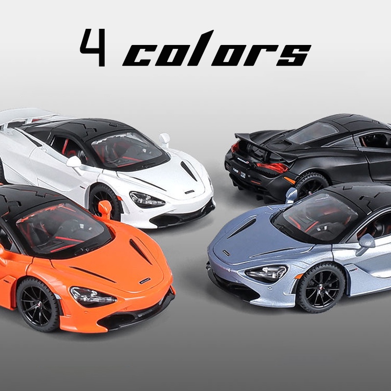 Mô Hình Xe Hơi Mclaren 720S Tỉ Lệ 1: 24 Bằng Hợp Kim Có Đèn Và Nhạc