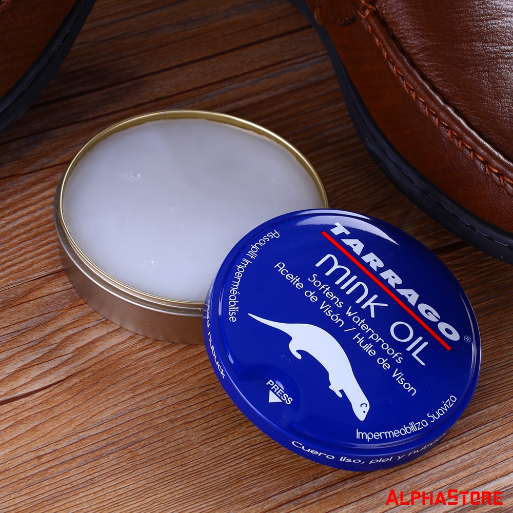 Mỡ Chồn Đánh Giày Tarrago Mink Oil 100ml - Dầu Chồn Bảo Dưỡng Đồ Da, Giày Dép, Túi Xách, Áo Da, Ví, Sofa, Nội Thất Ô Tô