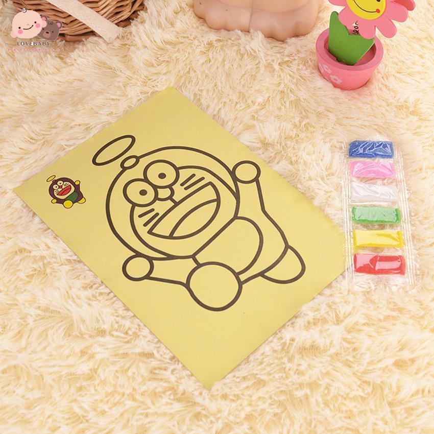 [HOT]Children Cartoon Handmade Sand Painting Learning Education DIY Drawing Toys