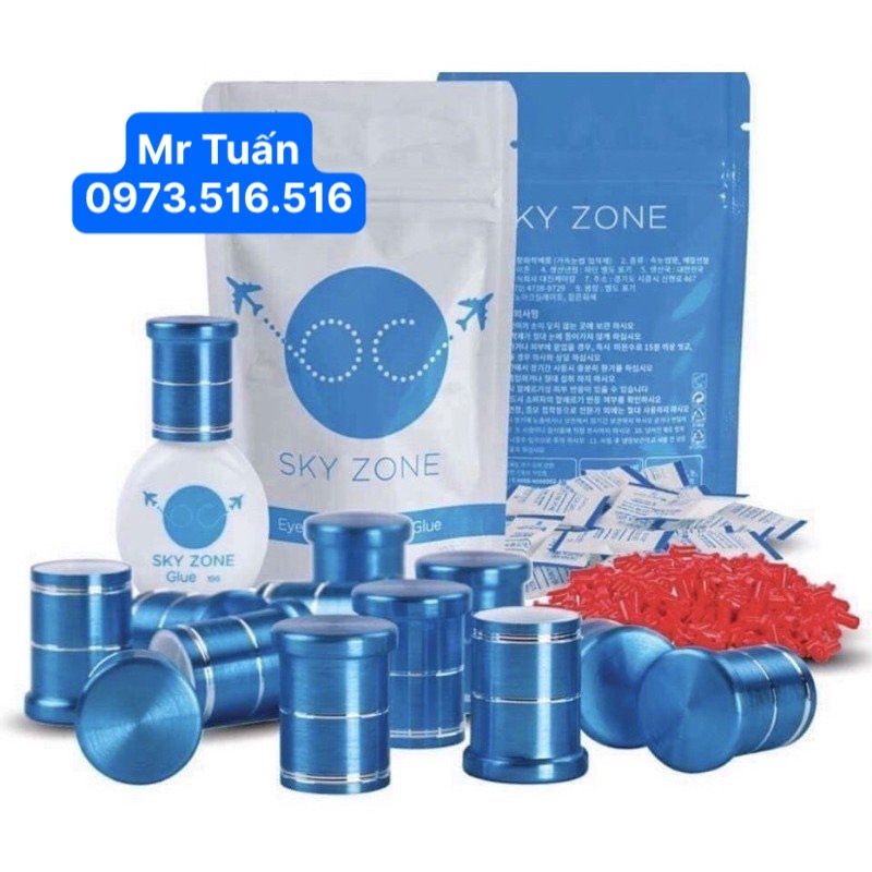 Keo nối mi sky zone chính hãng. dụng cụ nối mi mr Tuấn.