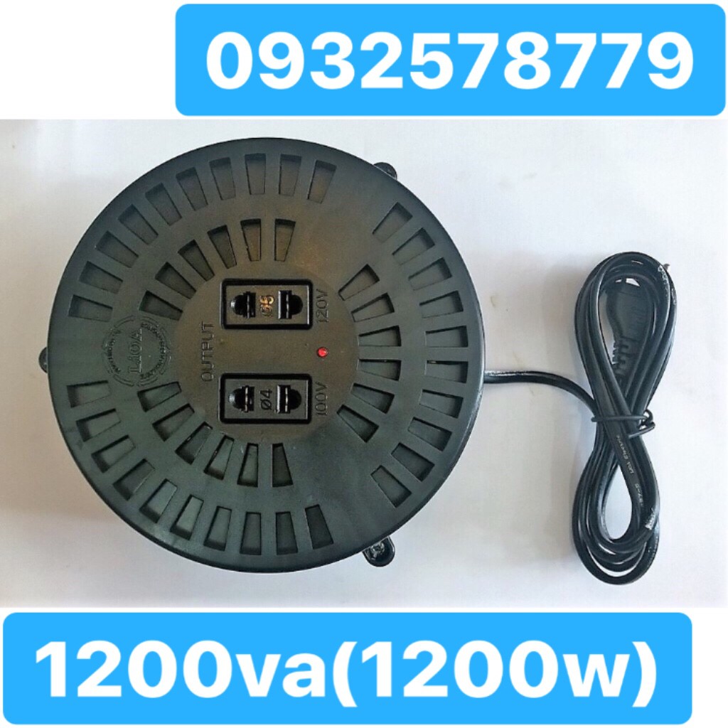 Biến Áp Đổi Nguồn LIOA 1200VA. Đổi Điện 220v Sang 100v, Biến Áp Tự Ngẫu 1.2kva DN012