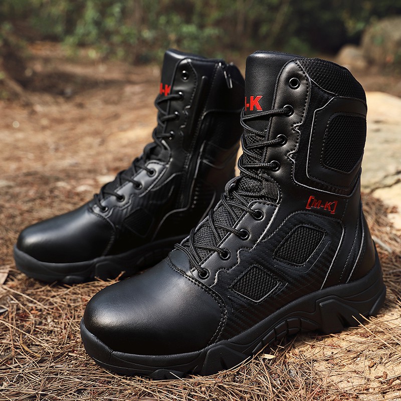 Giày boot YOZOH phong cách quân đội cá tính cho nam size 39-47