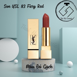 Son YSL 83 Fiery Red Màu Đỏ Gạch