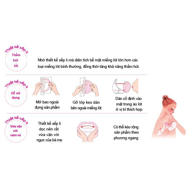 Miếng lót thấm sữa Pigeon 30 miếng cao cấp Thái Lan thấm hút gấp 20 lần