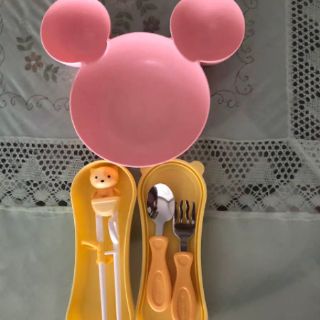 Khay ăn dặm làm bằng lúa mạch hình chuột micky