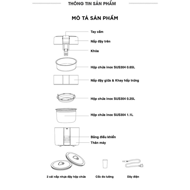 Hộp cơm điện Lock&Lock màu xám 2L EJR216 | BigBuy360 - bigbuy360.vn